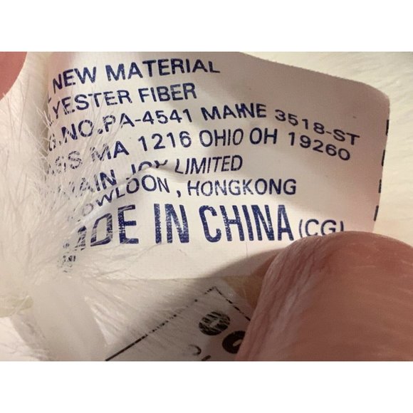 Holiday K-MART Christmas Plush White Teddy Bear 1997 RED Sweater - Picture 8 of 13